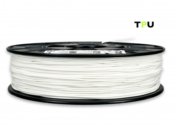 TPU V2 Filament (flexibel) - 1,75 mm - Weiß - 800 g