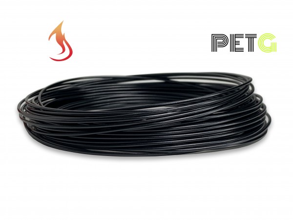 PETG Filament 50 g Sample - 2,85 mm - Flammschutz Schwarz