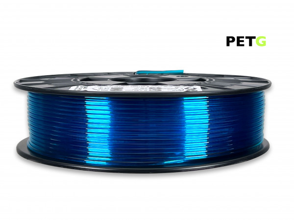 PETG Filament - 2,85 mm - Transparent Blau - 800 g